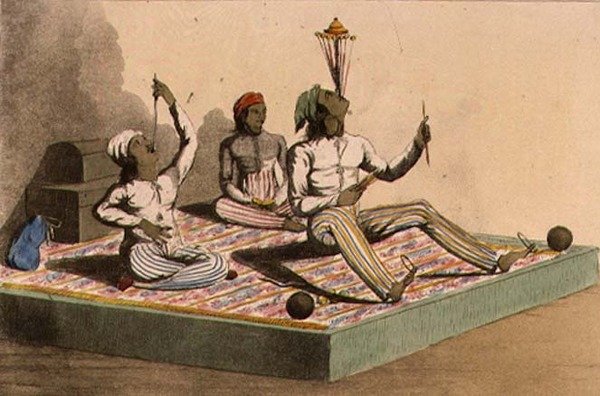 The Indian Jonglers, lokakuu 1813, "Ackermann