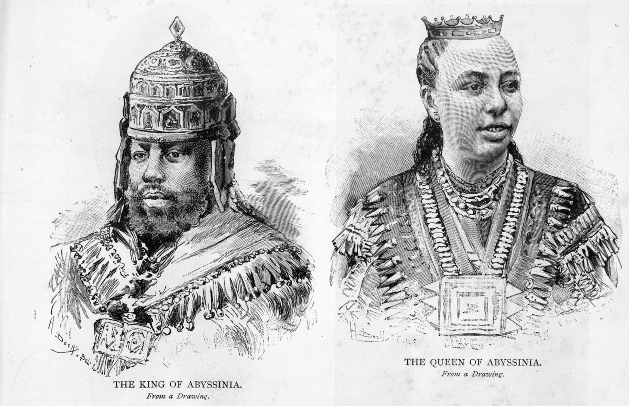 Abessinian kuningas ja kuningatar, 1893 tekijältä English School