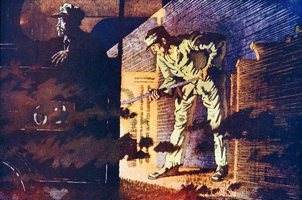 L.M.S.R. Night Mail, kuvitus "The Wonder Book of Railways", neljästoista painos, toimittanut Harry Golding tekijältä English School