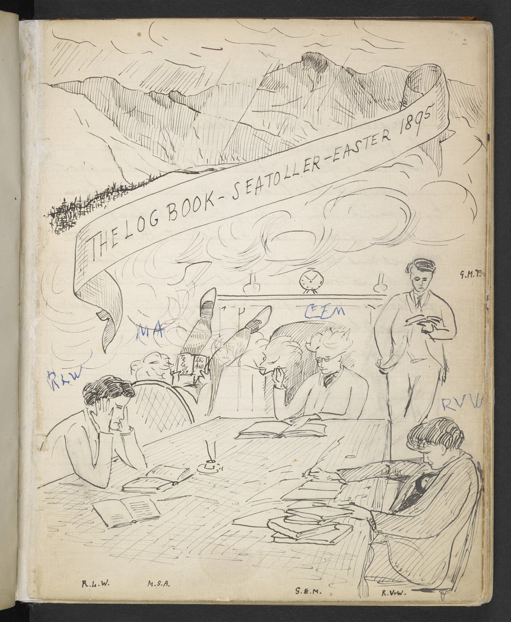 Lokikirja, Seatoller, pääsiäinen 1895 (kynä ja muste paperille) tekijältä English School