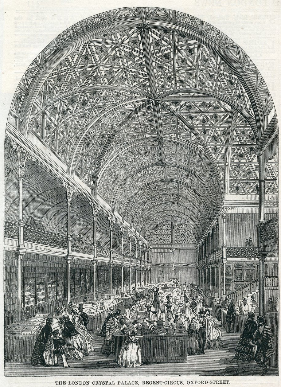 London Crystal Palace, Regent Circus, Oxford Street, 1858 tekijältä English School