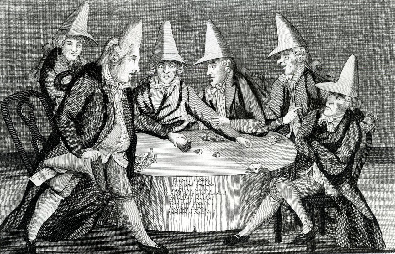 The Macaroni Cauldron, julkaisija M. Darly, 1772 (mezzotint) tekijältä English School
