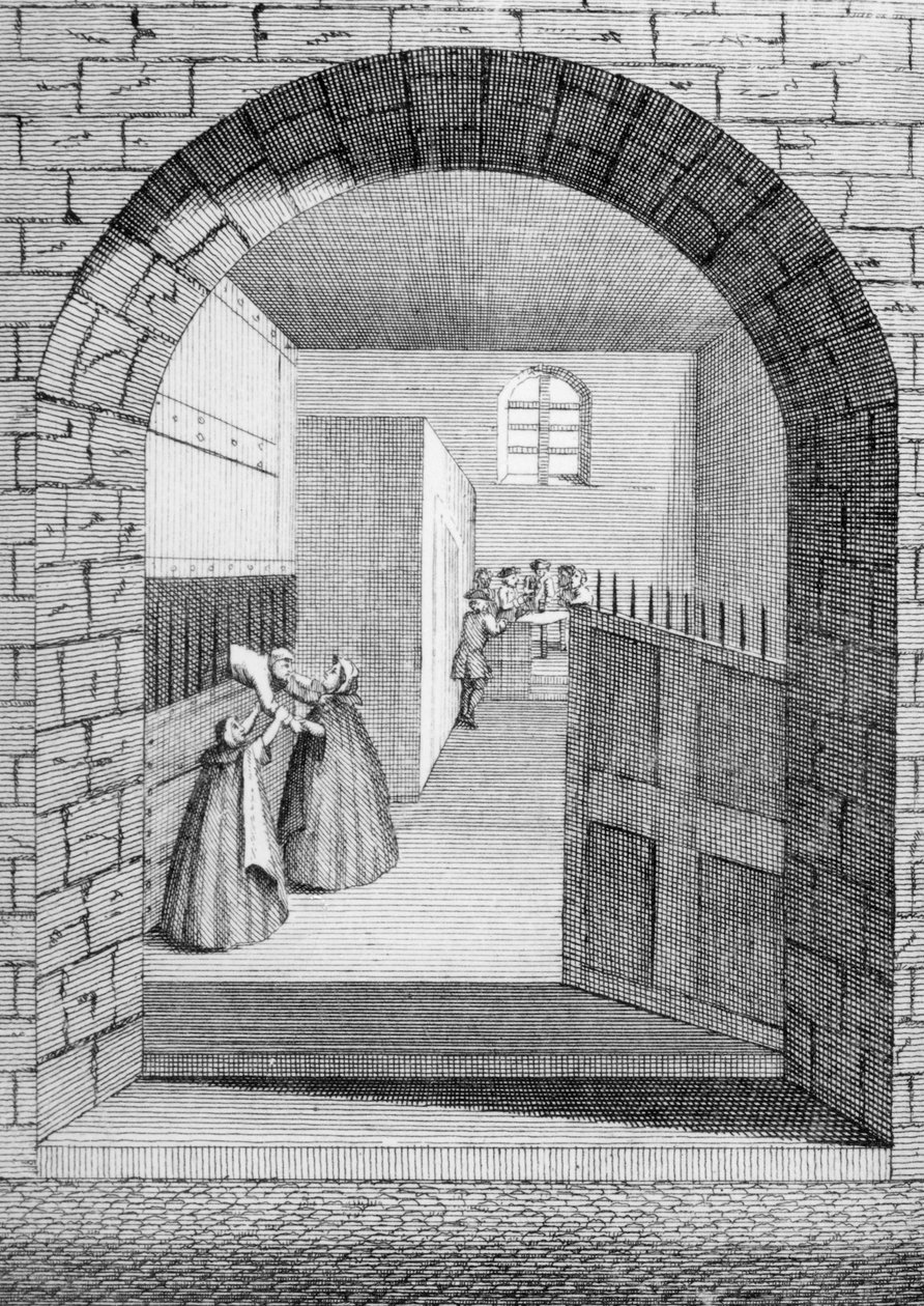 John Shepherdin tapa paeta Newgatessa sijaitsevasta vankilasta vuonna 1724. tekijältä English School