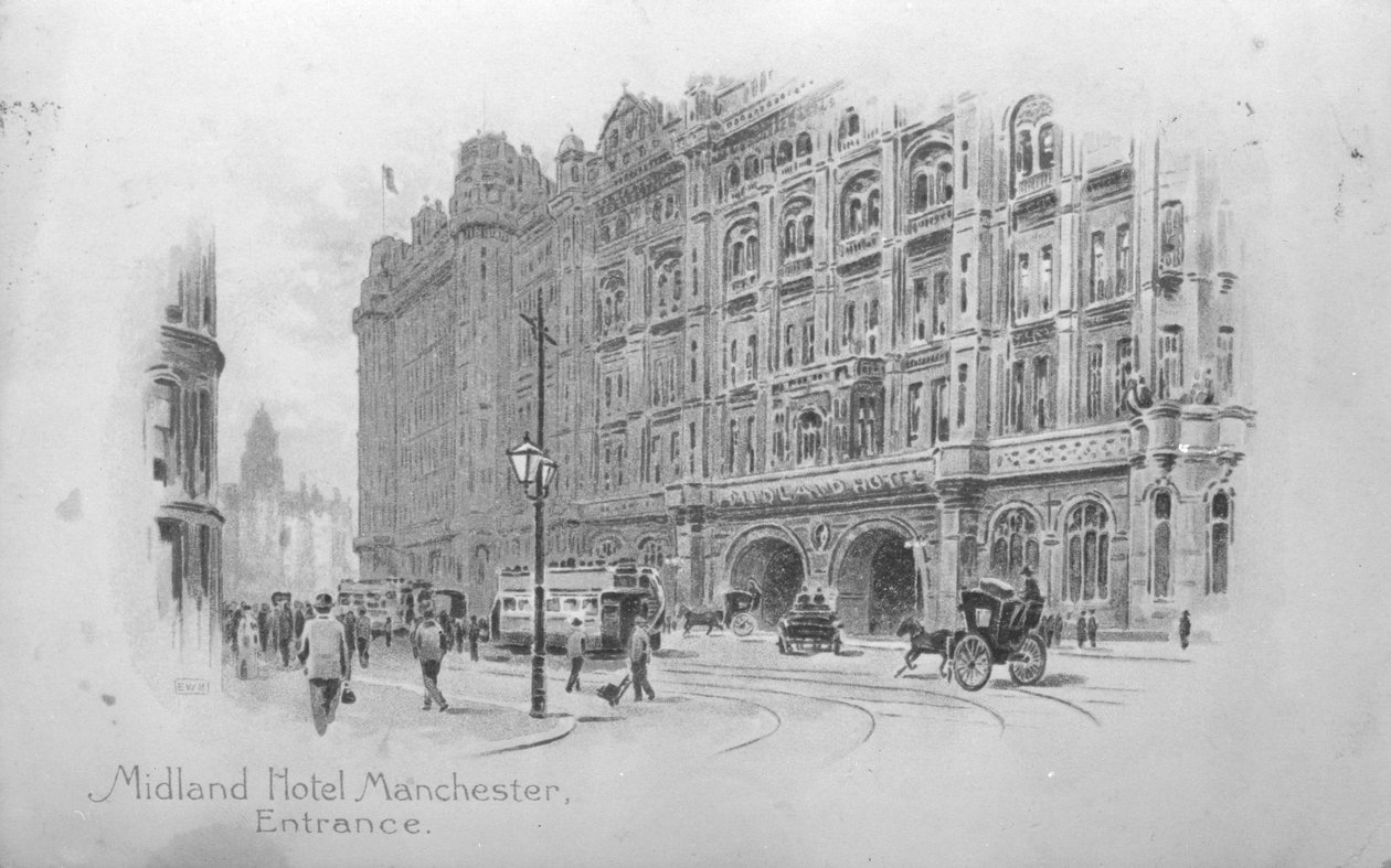 The Midland Hotel, Manchester, c.1910 finn tekijältä English School