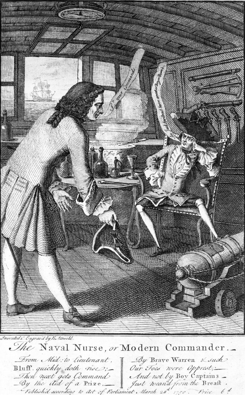 Laivaston sairaanhoitaja tai nykyaikainen komentaja, 1750 tekijältä English School