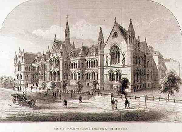 New University College, Nottingham, The Illustrated London News, 7. helmikuuta 1881 tekijältä English School