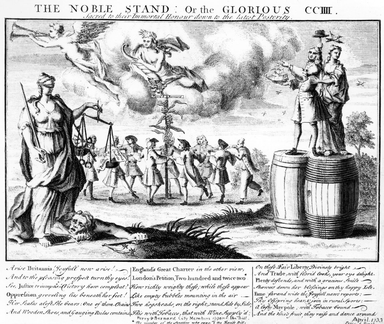 The Noble Stand tai Glorious CCIII Sacred heidän kuolemattomalle kunnialleen jälkeläisille, n. 1733 tekijältä English School
