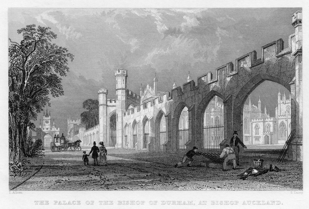 Durhamin piispan palatsi piispa Aucklandissa, 1833 tekijältä English School