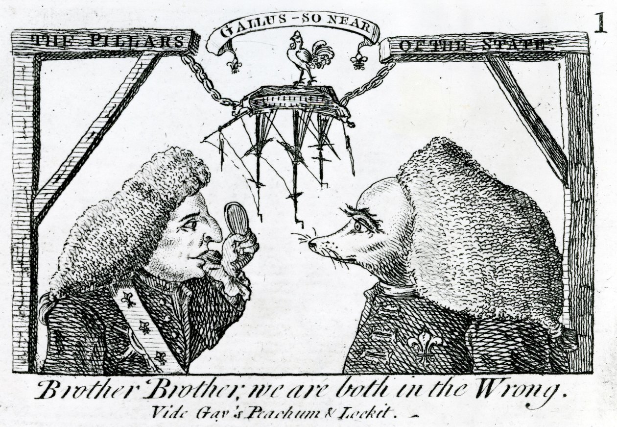 Valtion pilarit, noin 1756 tekijältä English School