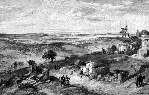 The Plains of Troy from Erenkeui, Turkki, The Picturesque Mediterranean, Volume 3, julkaisija Cassell and Co. Ltd. tekijältä English School