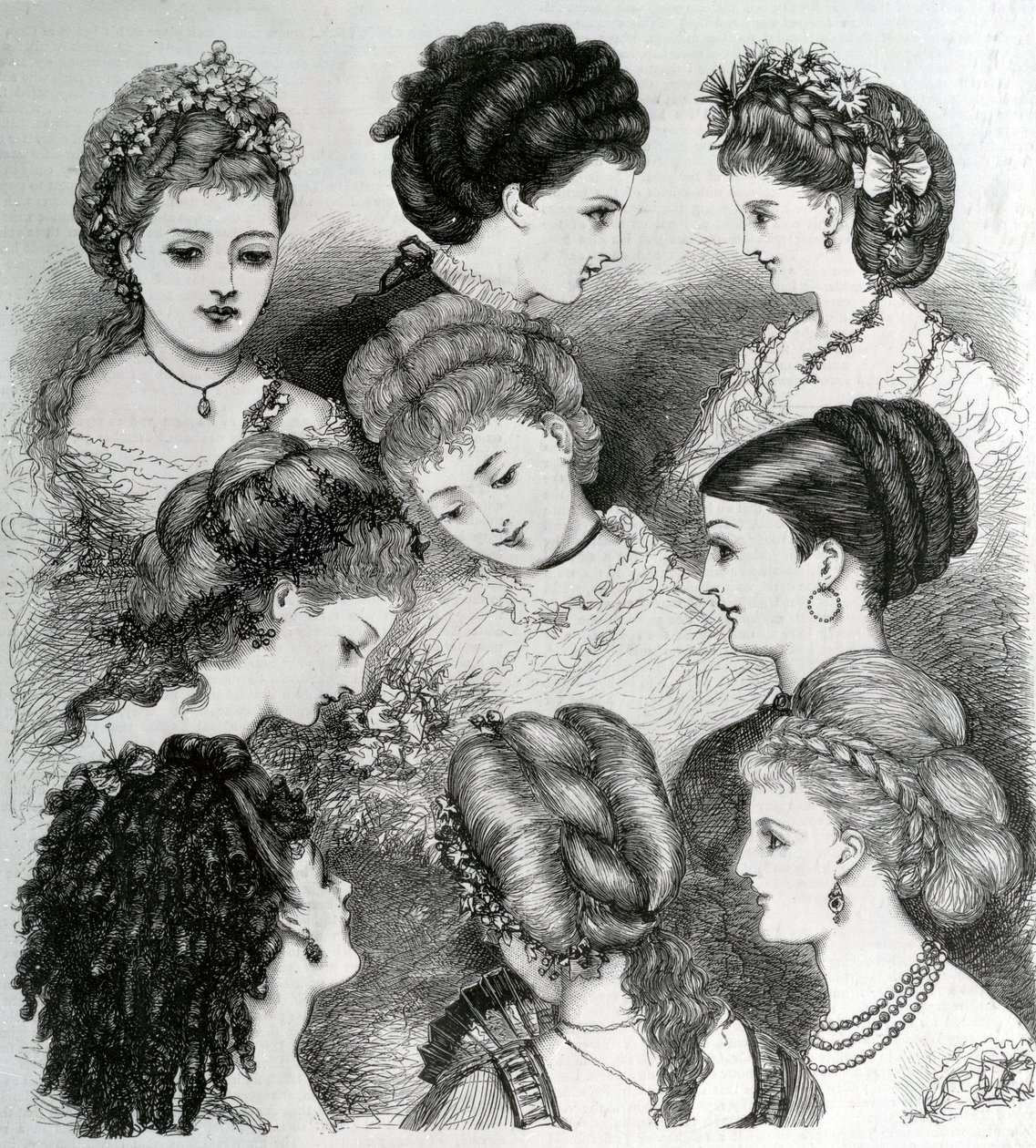 Hiusten nykymuoti, 1870 tekijältä English School