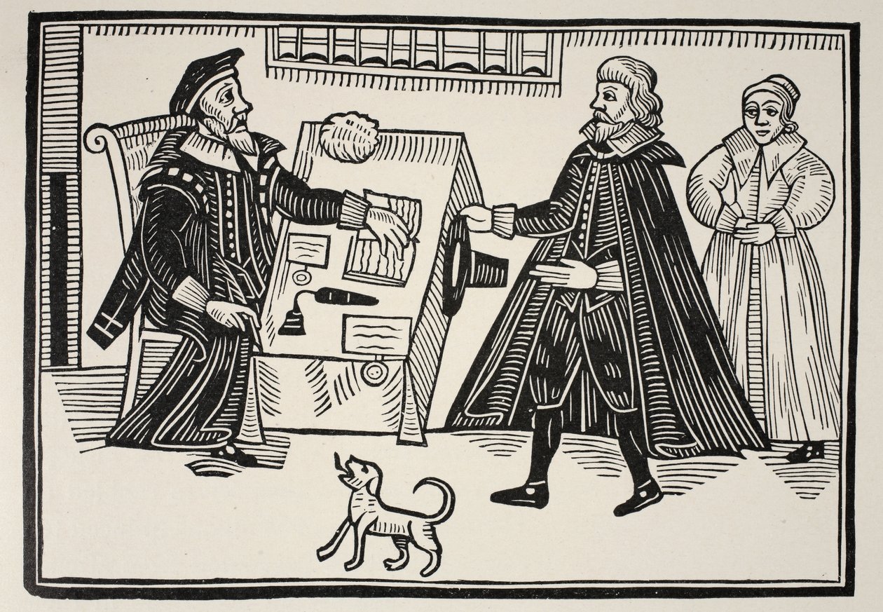 Proctor and Parator, hengellisten tuomioistuinten väärinkäytöksiä ja kohtuuttomuuksia käsittelevän traktaatin otsikkosivu, 1641 tekijältä English School