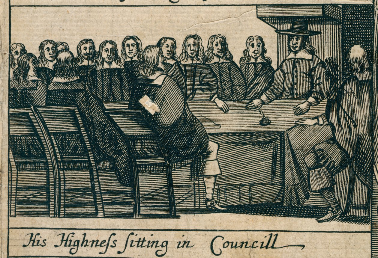 The Protectoral Council, Lyhyt kronologia merkittävimmistä kohdista tekijältä English School