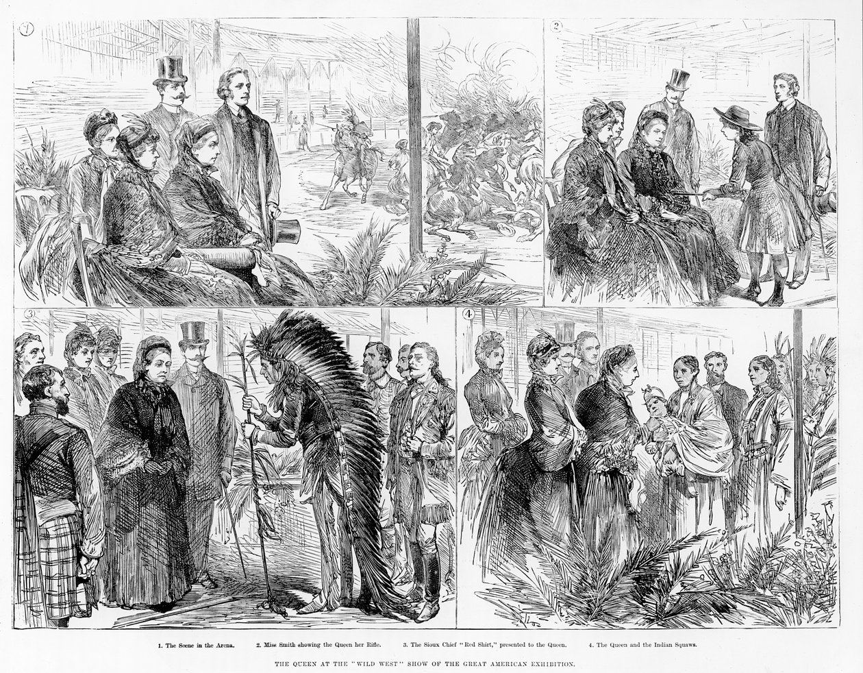 The Queen at the Wild West Show, Great American Exhibition, 1887 tekijältä English School