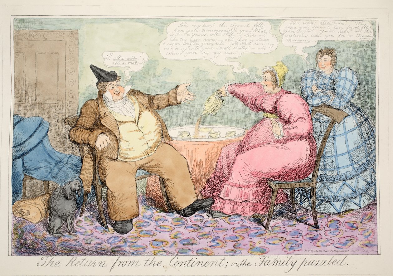 Paluu mantereelta tai perhe ymmällään, pubi. 1835 tekijältä English School
