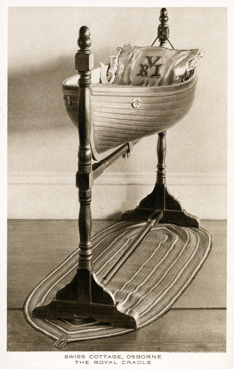 The Royal Cradle, Sveitsin mökki, Osborne House, Isle of Wight, n. 1893 (puu) tekijältä English School