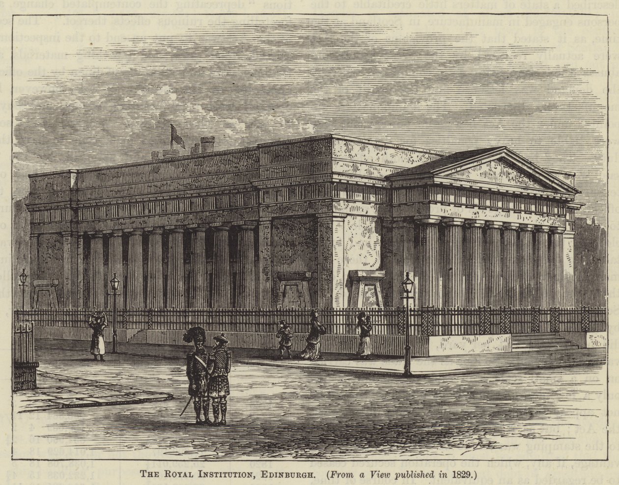 Kuninkaallinen instituutio, Edinburgh (kaiverrus) tekijältä English School