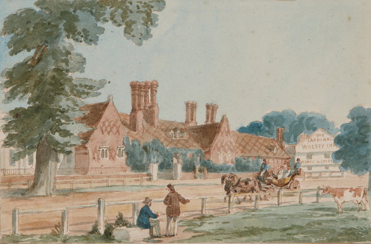 The Royal Mews, n.1865 (akvarelli paperille) tekijältä English School
