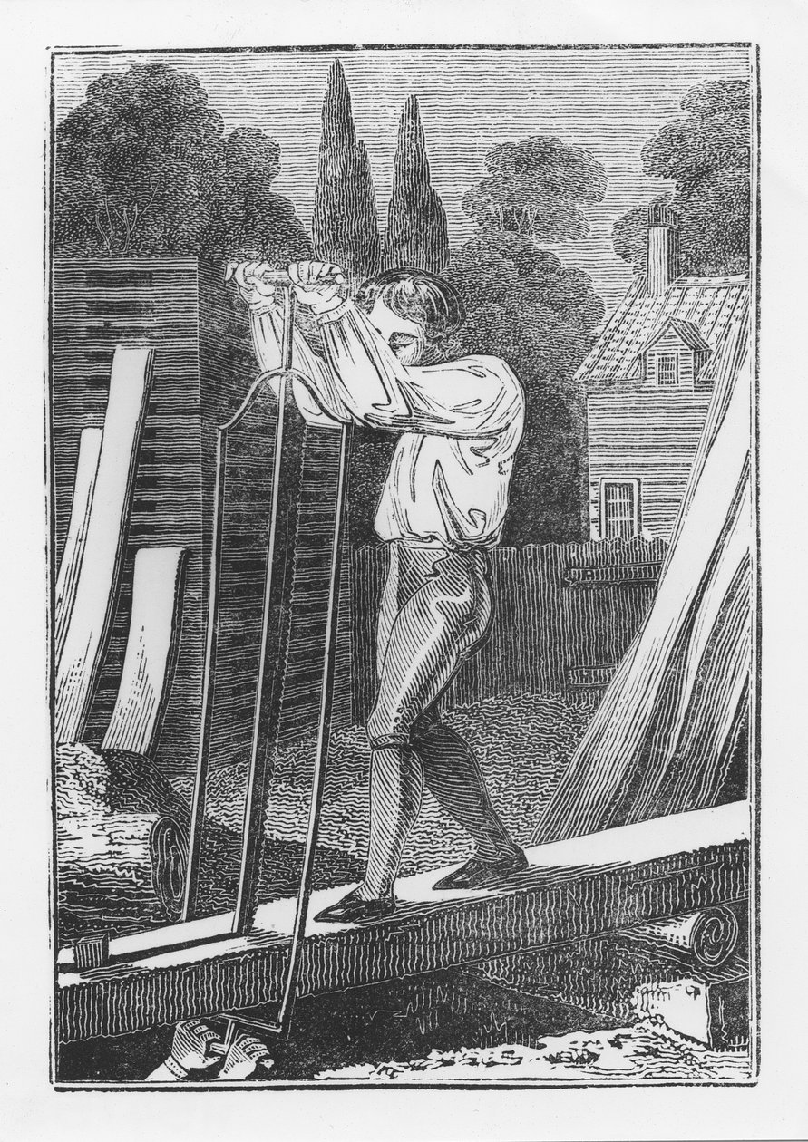 The Sawyer, The Young Tradesman tai Book of English Trades, 1839 tekijältä English School