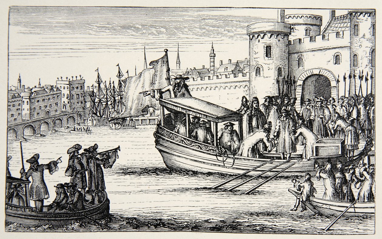 Seitsemän piispaa palaamassa tornista, 1688 tekijältä English School