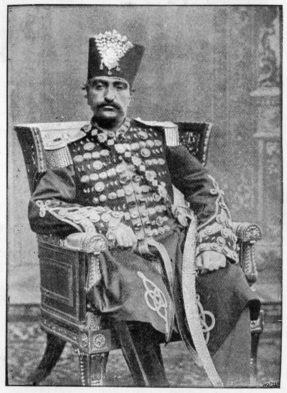 The Shah of Persia, 1893 (W. & D. Downeyn kuvan jälkeen) tekijältä English School