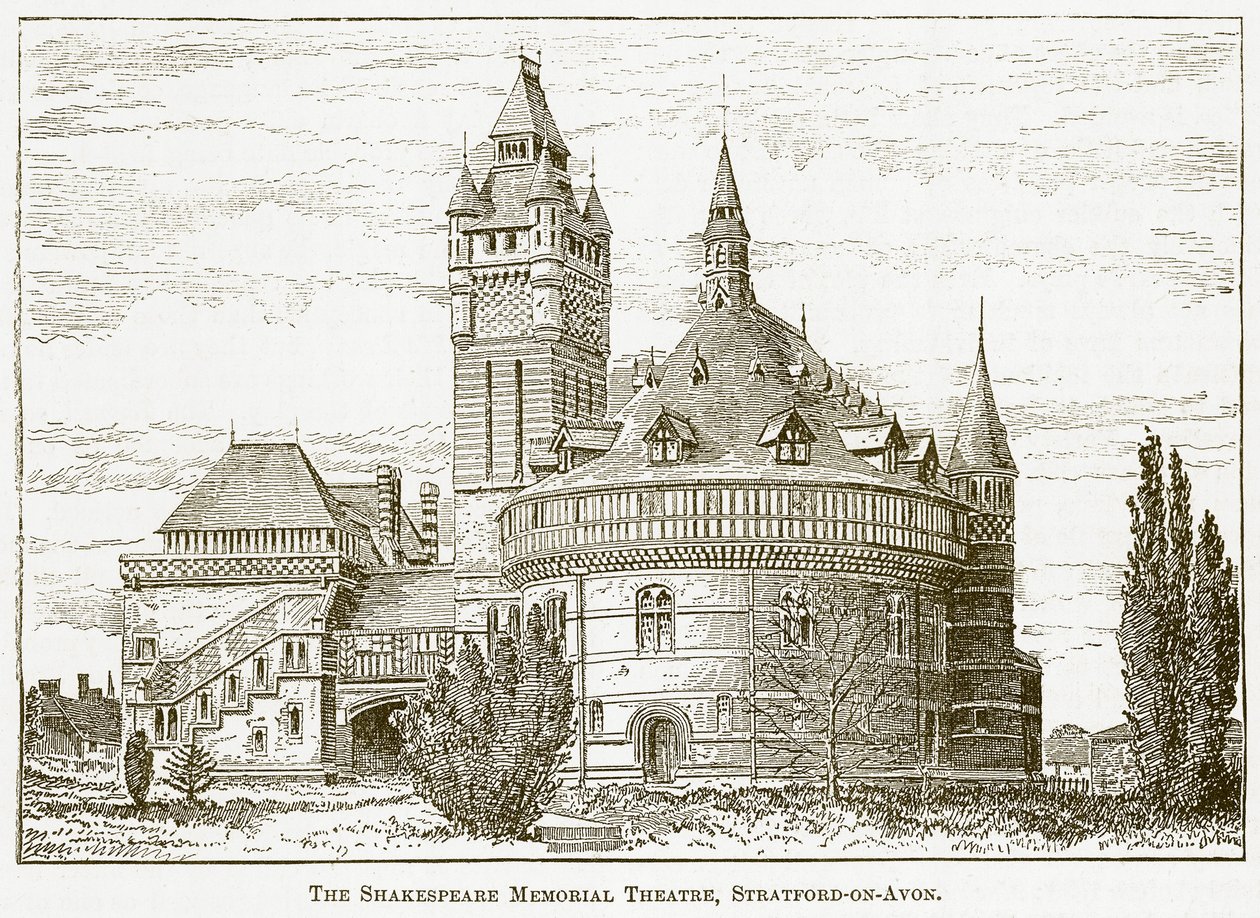 Shakespearen muistoteatteri, Stratford-on-Avon (kaiverrus) tekijältä English School
