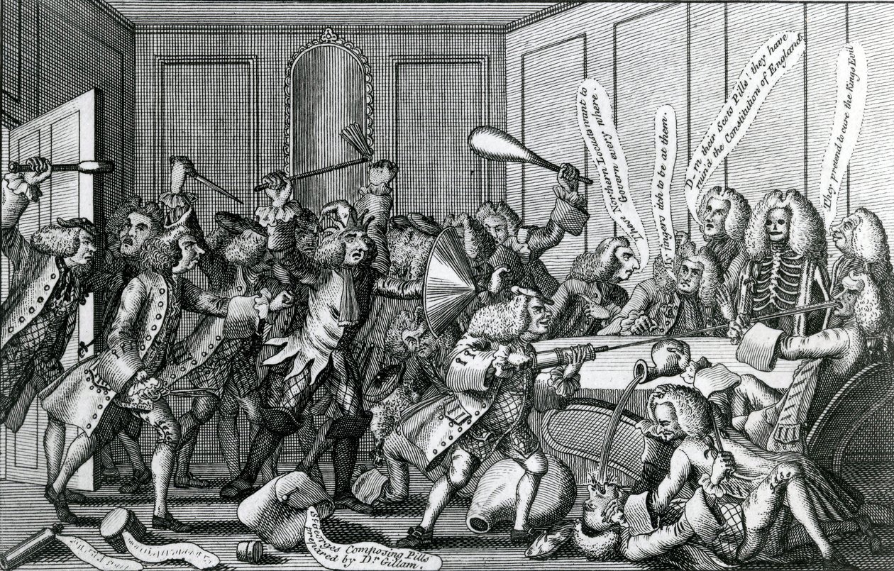 Warwick-linnan piiritys eli taistelu jäsenten ja lisensiaattien välillä, 1768 tekijältä English School