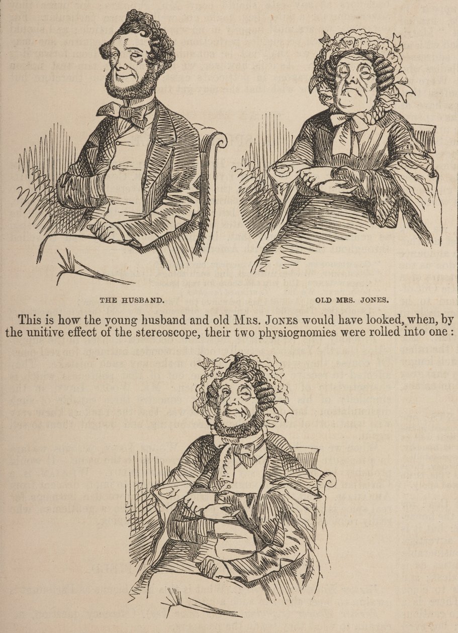 "The Simple History of a Portrait", Punch tai London Charivari, Voi. 33, s. 224 tekijältä English School