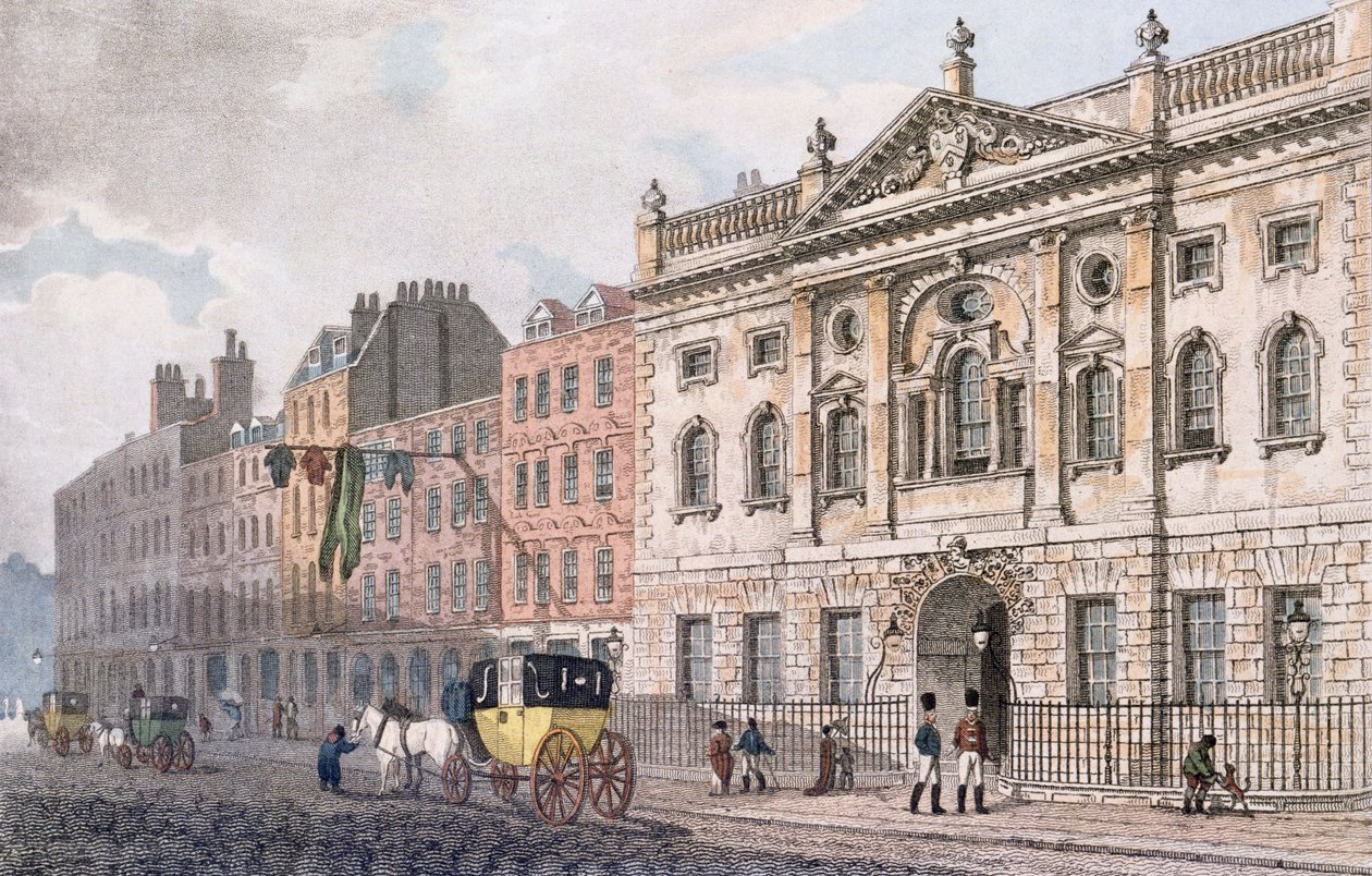 Ironmongers Hallin etelärintama, alkaen 