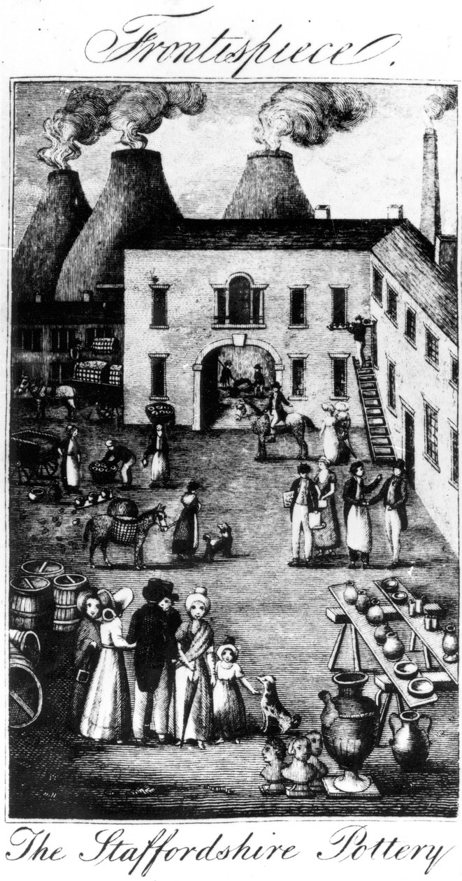 Staffordshiren keramiikka, otettu vuodelta 1827 tekijältä English School