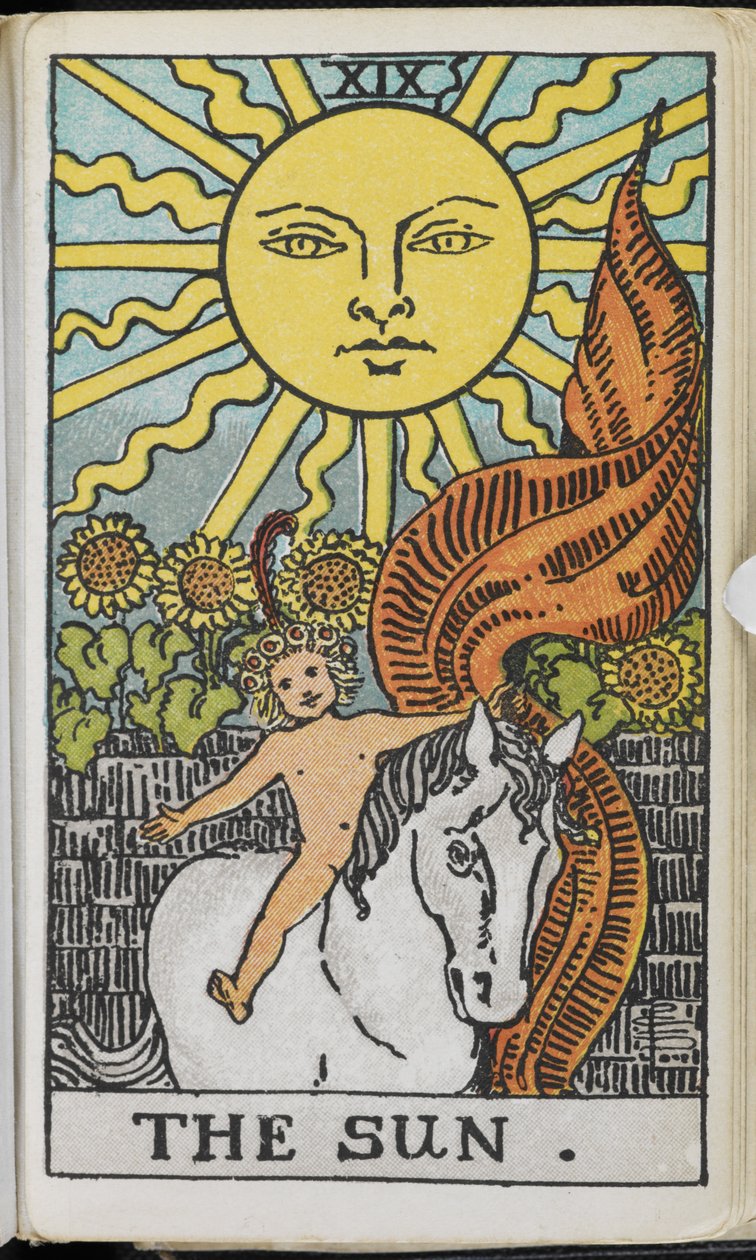 Aurinko Tarot-avaimesta: salaisen perinteen katkelmia ennustamisen verhon alla. [Korttisarjan kanssa.]