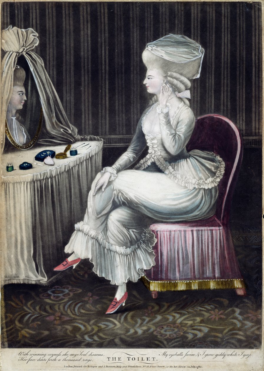 WC, pubi. Robert Sayer ja J. Bennett, 1780 (mezzotint-kaiverrus) tekijältä English School