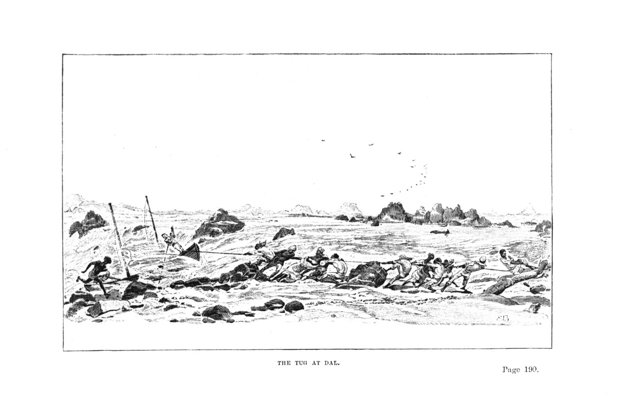 The Tug at Dal, kenraali William Francis Butlerin The Campaign of the Cataracts, julkaistu 1887 tekijältä English School