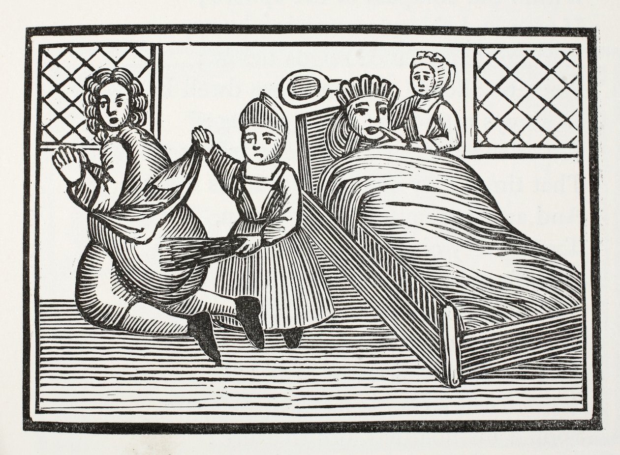 The World Turned Upside Down, kuvitus John Ashtonin kirjasta Chap-books of the Eightenth Century, pubi. 1882 tekijältä English School