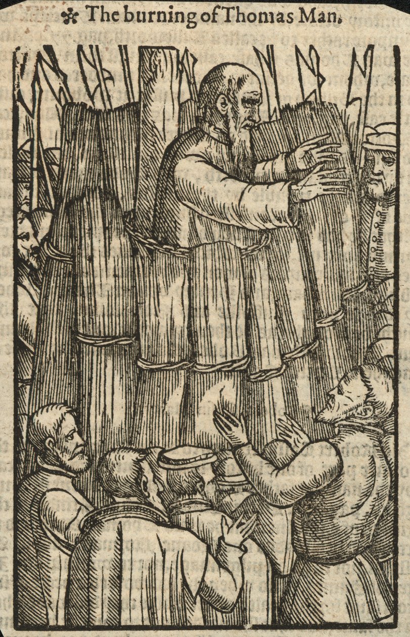 Thomas Manin polttaminen (kaiverrus) tekijältä English School