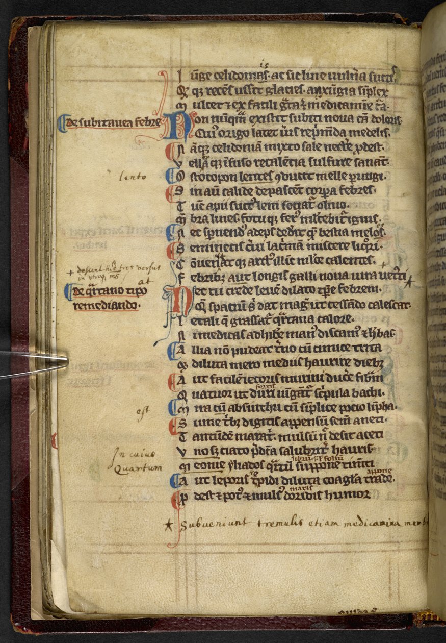 Ensimmäinen kirjattu maininta lauseesta "Abracadabra" malarian parannuskeinona, "Liber medicalis, kirjoittanut Quintus Serenus Sammonicus", Canterbury (muste ja väri vellum) tekijältä English School