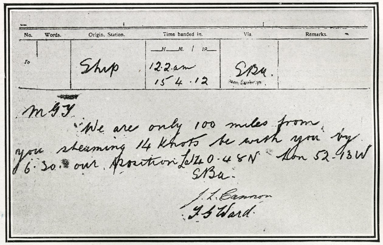 Venäläisen höyrylaivan Birman vastaus Titanicin avunpyyntöihin, 