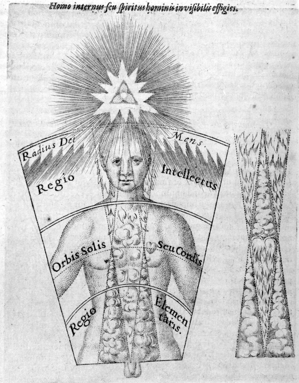 Tiede horoskooppien valamisesta, Robert Fluddin Utriusque Cosmi Historiasta, painos julkaistiin vuonna 1618 (kaiverrus) tekijältä English School