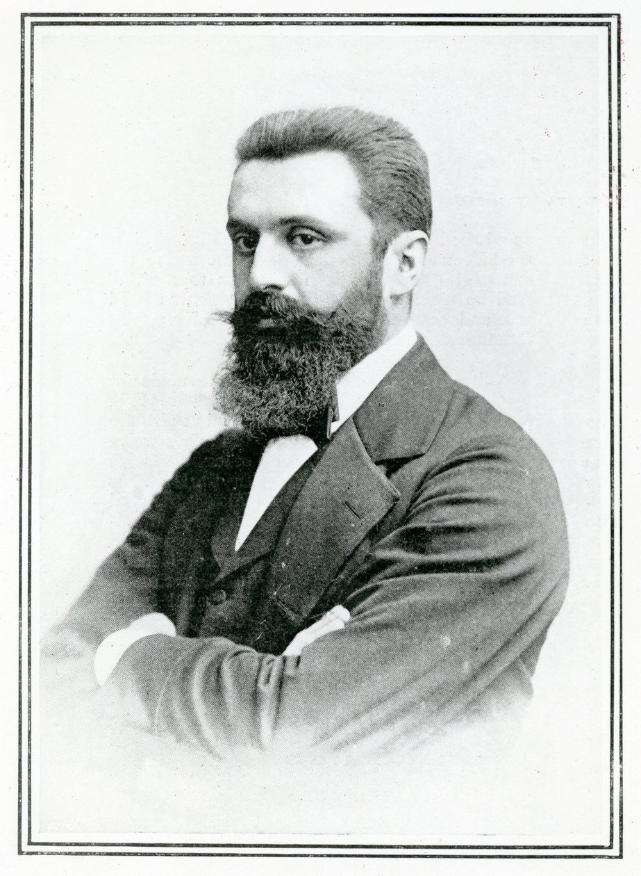 Theodor Herzl (1860-1904) (valkovalkoinen) tekijältä English School