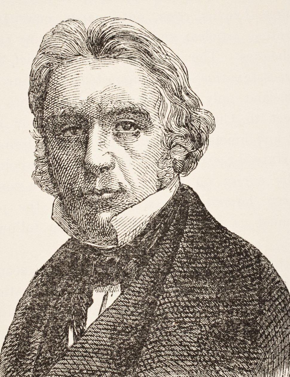 Thomas Babington Macaulay, ensimmäinen paroni Macaulay, William Hickman Smith Aubreyn (1858-1916) julkaisusta The National and Domestic History of England, julkaistu Lontoossa, noin 1890 tekijältä English School