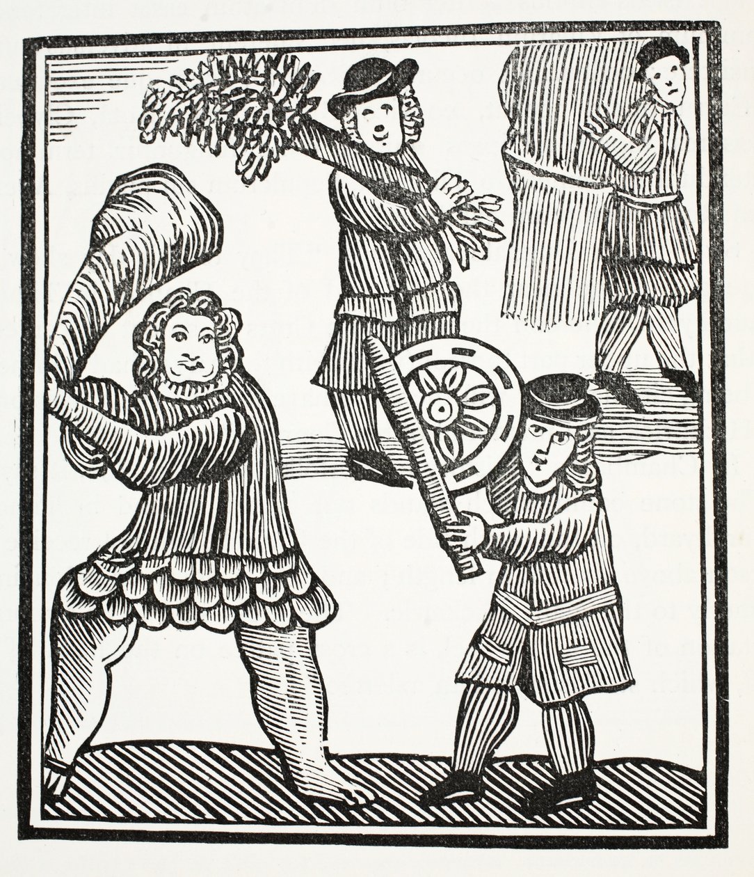 Thomas Hickathrift, kuvitus John Ashtonin kirjasta Chap-books of the Eighteenth Century, pub. 1882 tekijältä English School