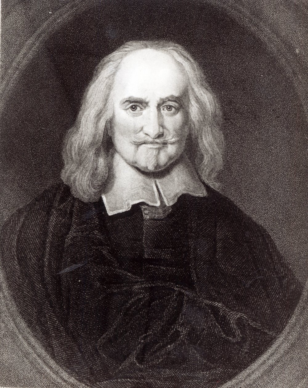Thomas Hobbes (1588-1679) Galleria of Portraits -julkaisusta, julkaistu vuonna 1833 tekijältä English School