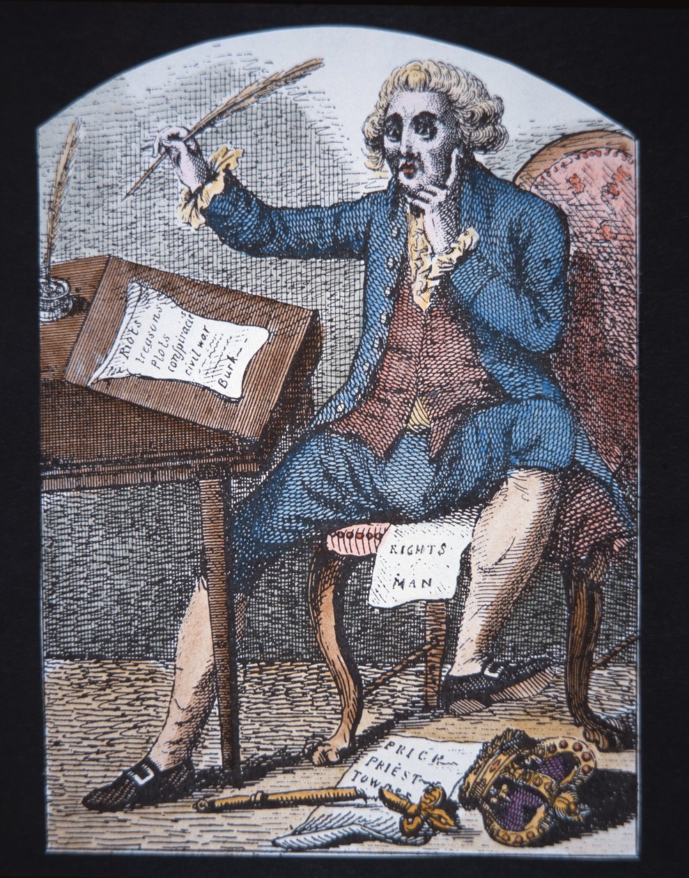 Thomas Paine (väri litho) tekijältä English School