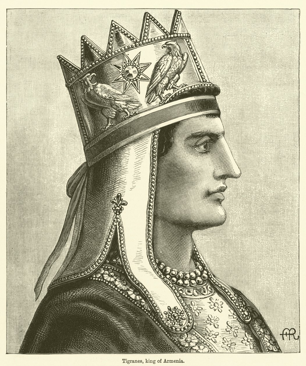 Tigranes, Armenian kuningas (kaiverrus) tekijältä English School