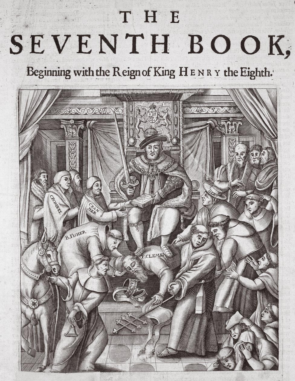 Nimisivu, Seitsemäs kirja, John Foxen teot ja monumentit, yhdeksäs painos, pub. 1684 tekijältä English School