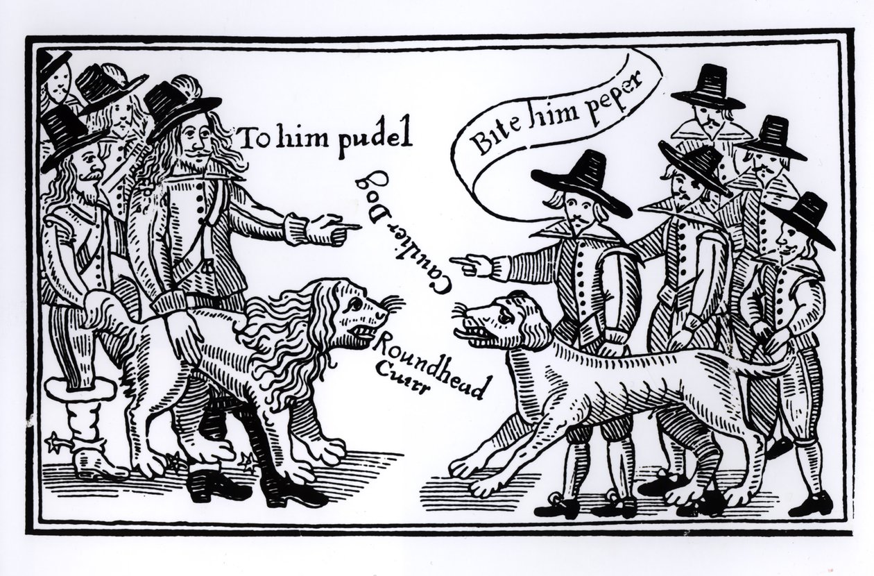 "Hänelle Pudel, Bite Him Peper", Englannin sisällissodan propaganda tekijältä English School