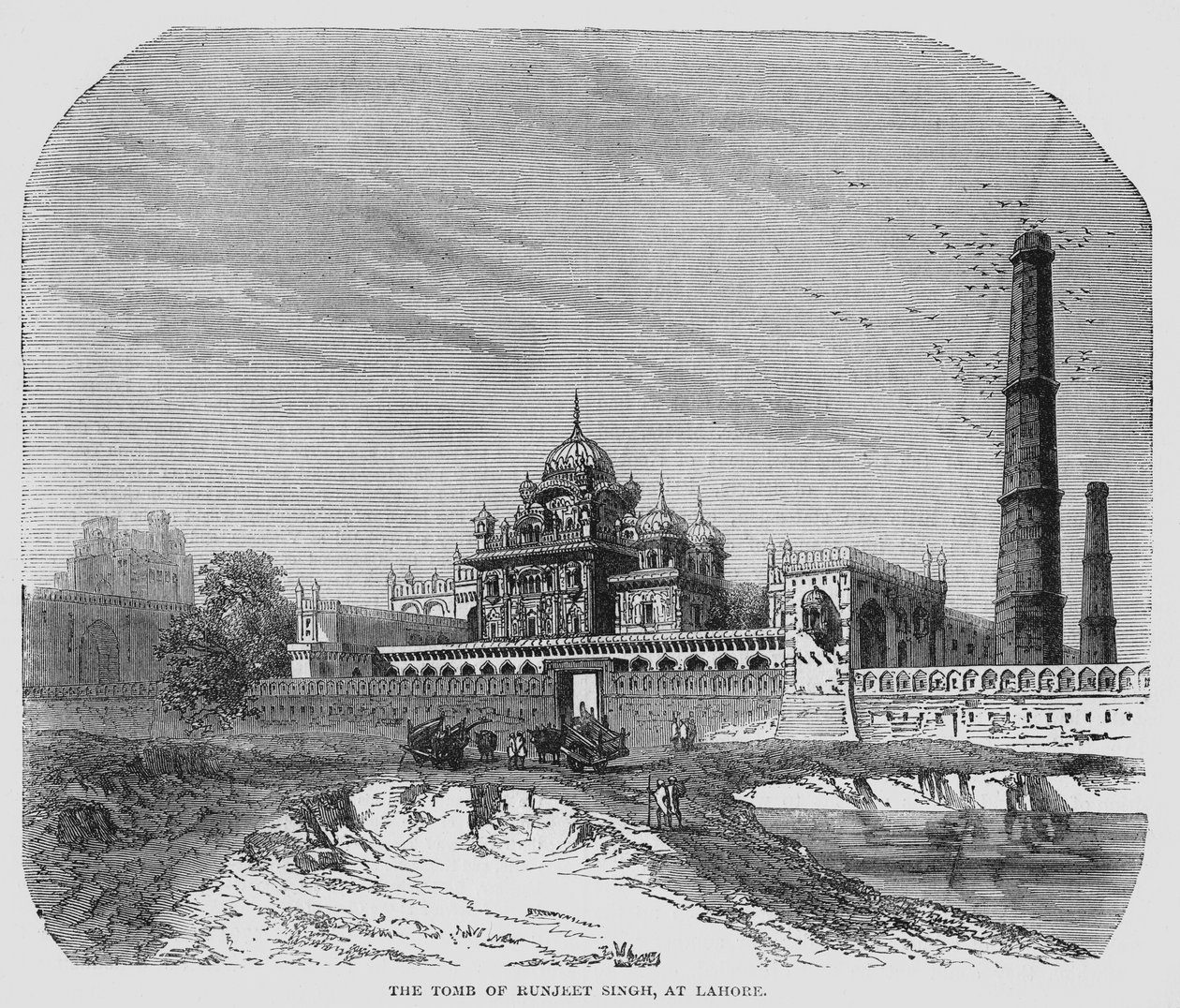 Runjeet Singhin hauta Lahoressa (kaiverrus) tekijältä English School