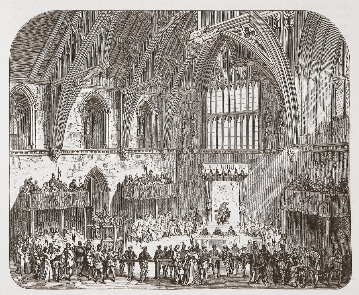 Lambertin oikeudenkäynti Westminster Hallissa tekijältä English School