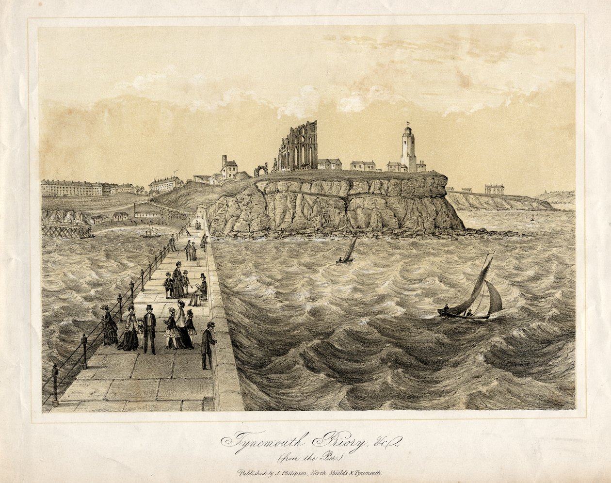 Tynemouth Priory laiturilta tekijältä English School