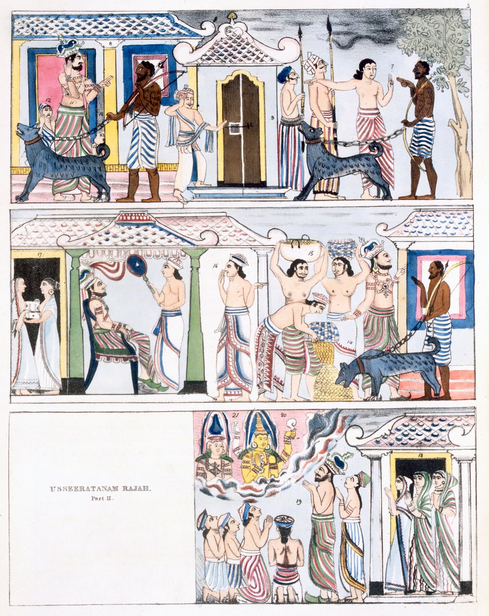 Usseeratanam Rajah, osa I, Edward Uphamin kirjasta The History and Doctrine of Buddhism, 1829 (katso myös 414250) tekijältä English School